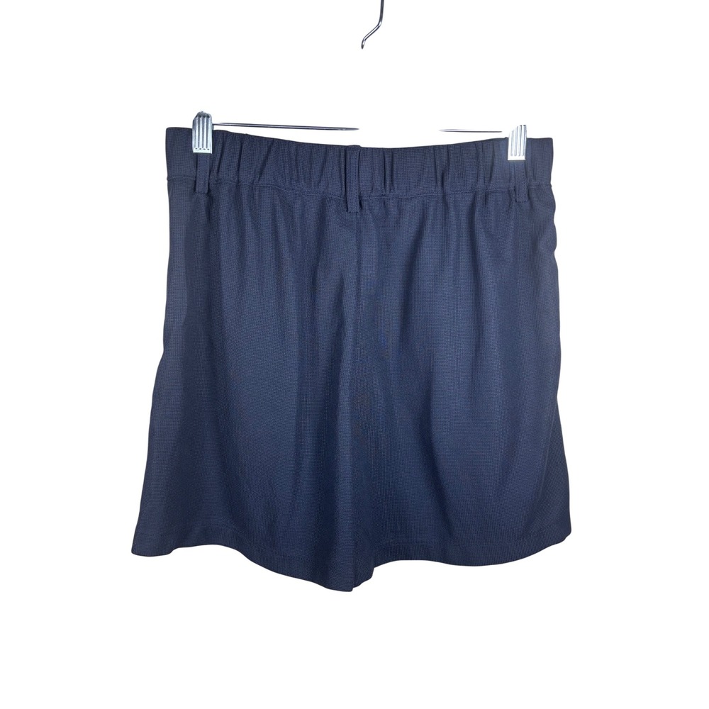 NWT European Summer Quiet Luxury Pleated Tailored Shorts M 6 Navy Minimalist - Picture 4 of 6
